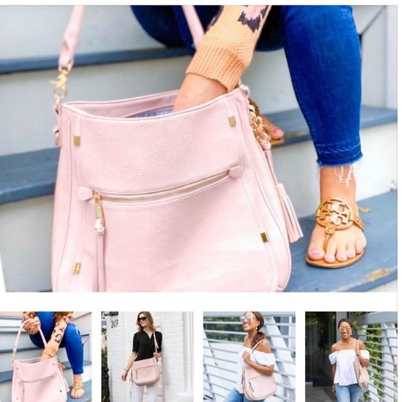 Piper Noble Handbags - Piper Noble Fergie Hobo BLUSH Bag - NEW